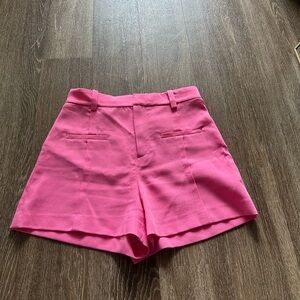 Zara High Waist Pink Women's Shorts